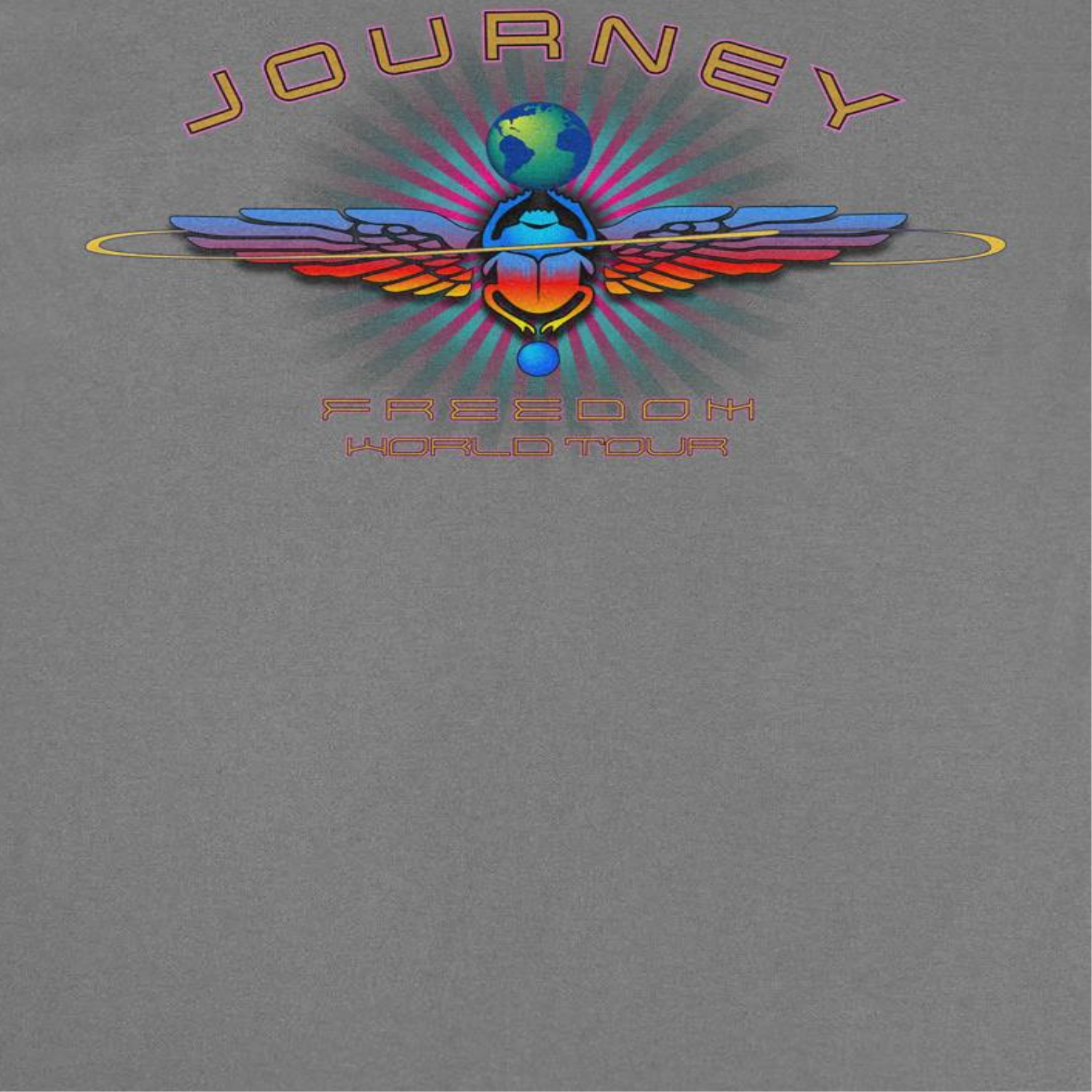Journey Freedom World Tour Scarab Charcoal T-Shirt