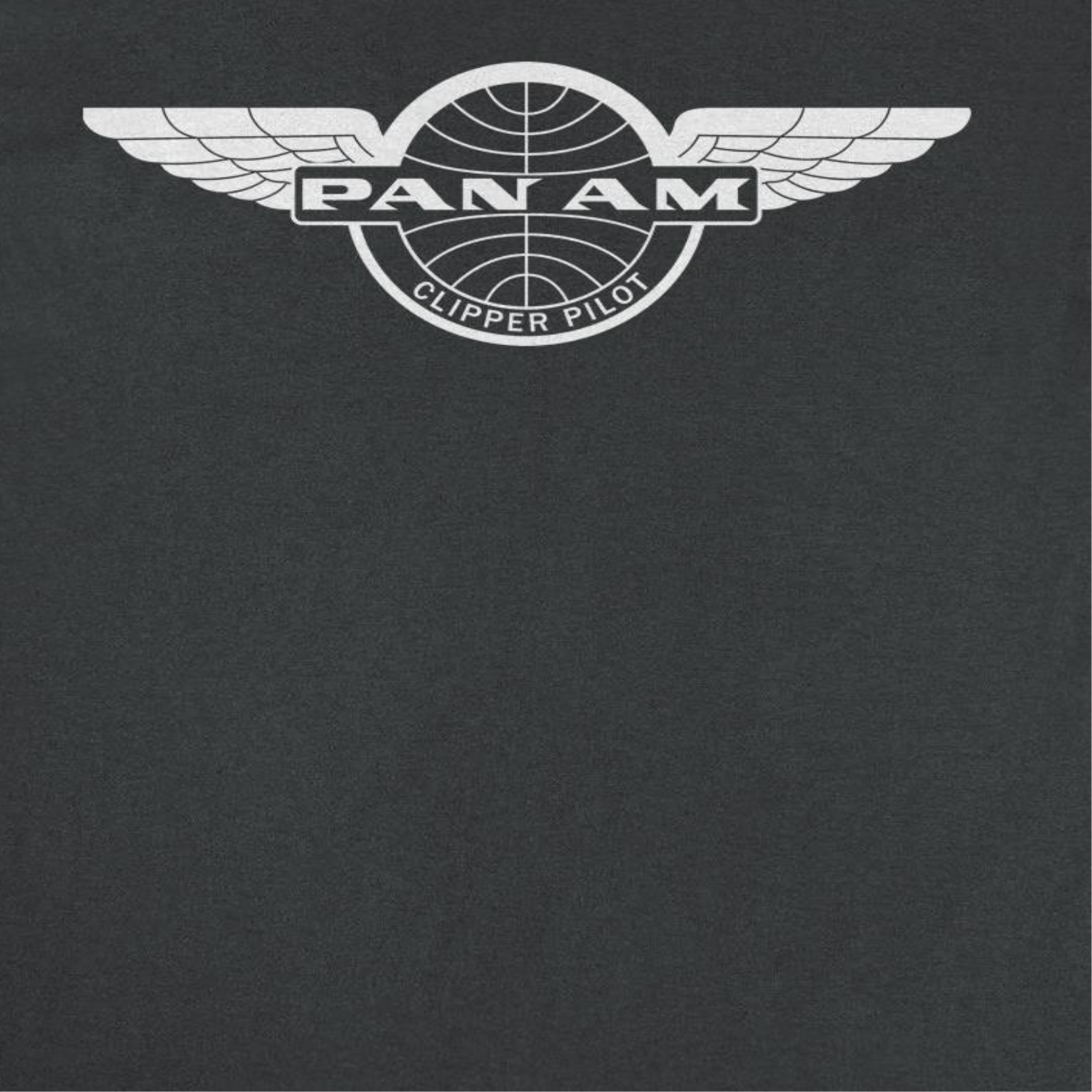 Pan Am Clipper Pilot White Black T-Shirt