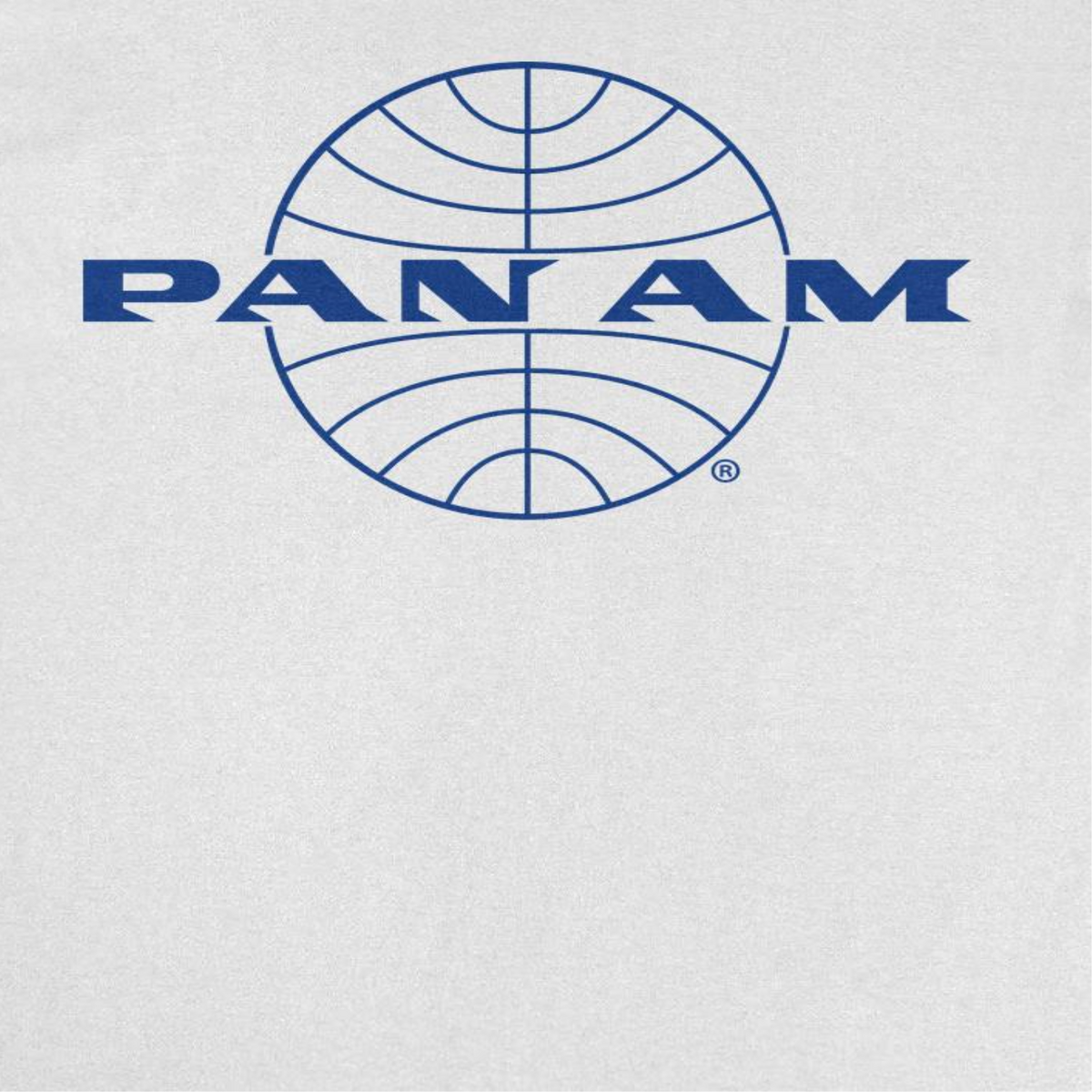 Pan Am Classic Blue Logo Out White T-Shirt