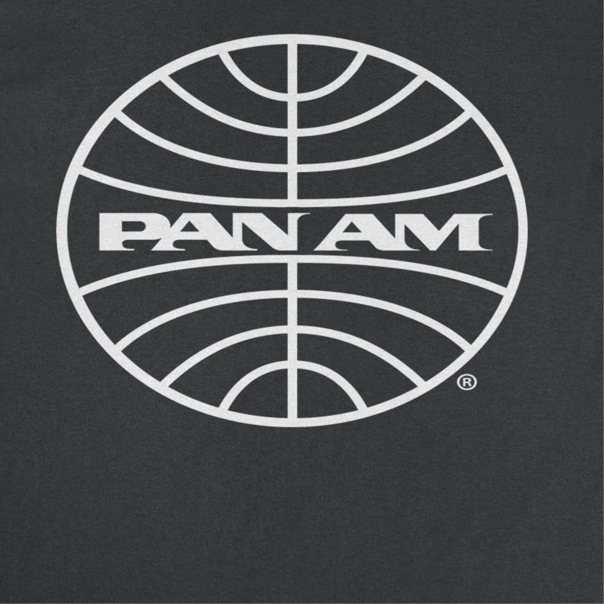 Pan Am Classic White Logo in Black T-Shirt