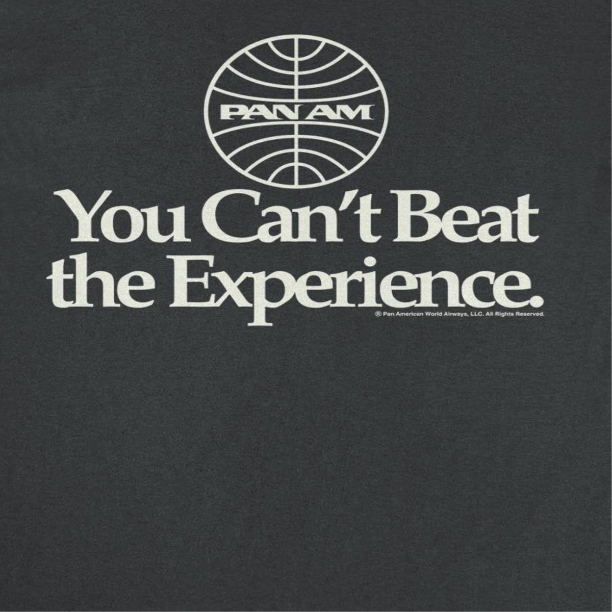 Pan Am Airways You Cant Beat the Experience Black T-Shirt