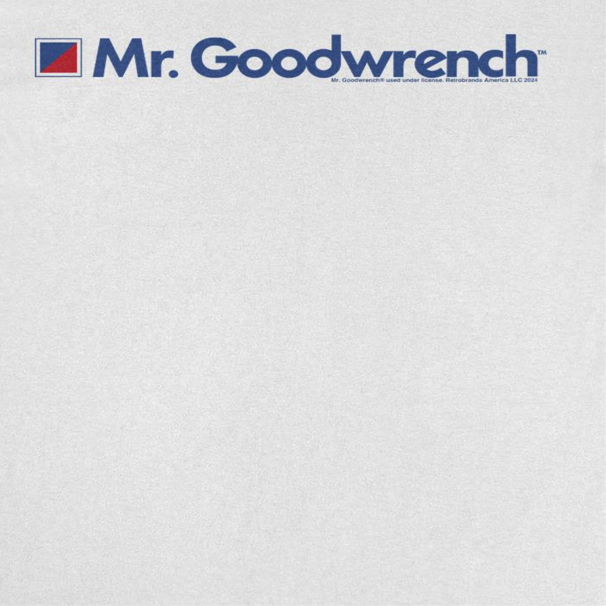 Mr Goodwrench Text Logo Retro Auto White T-Shirt