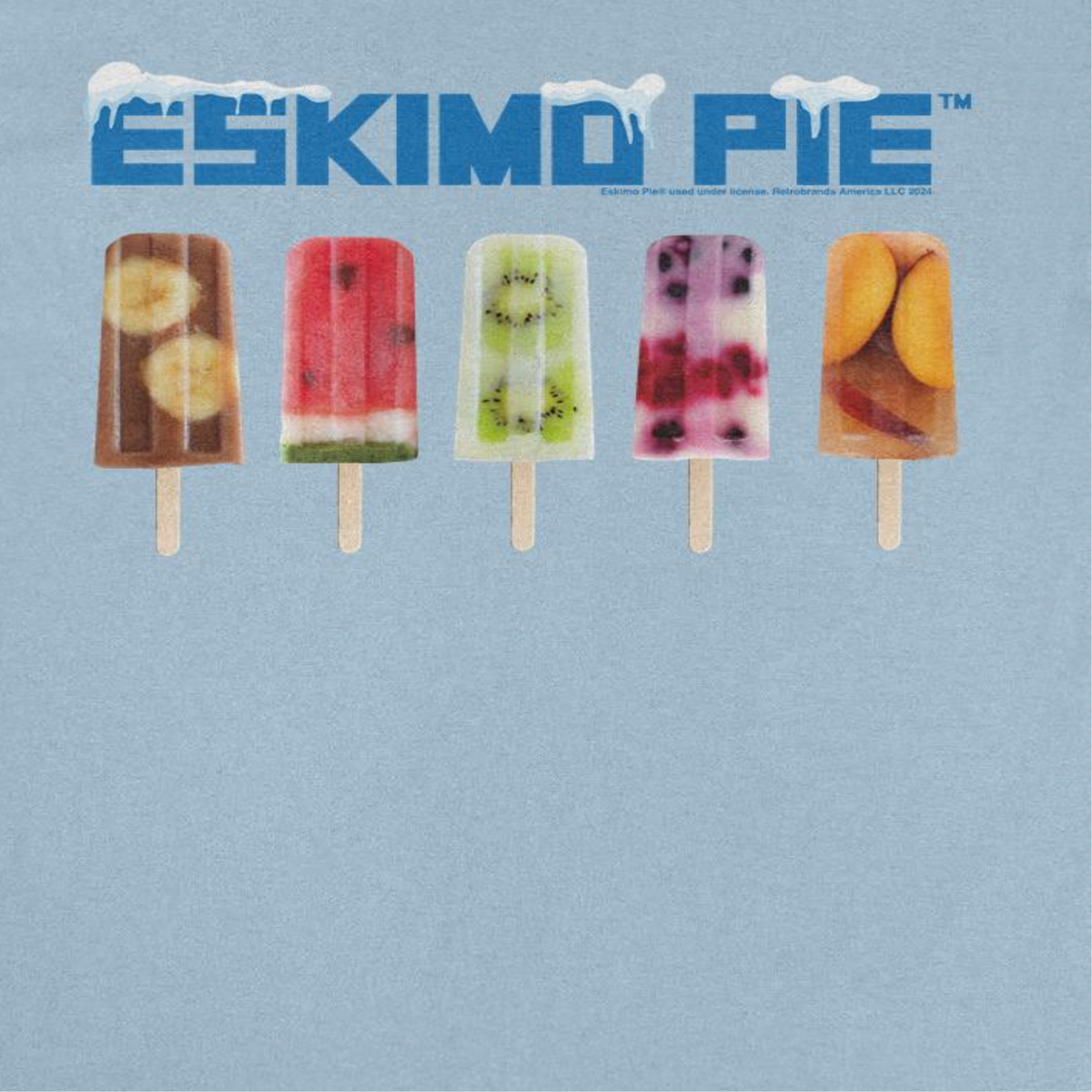 Eskimo Pie Retro Ice Lolly Selection Light Blue T-Shirt