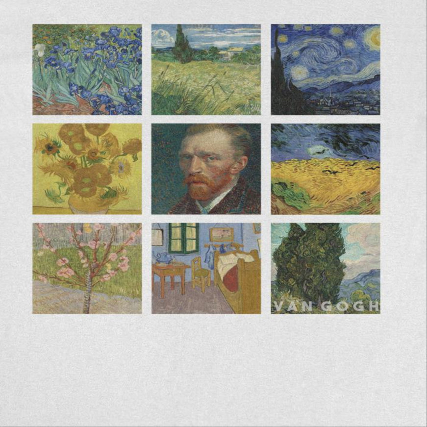 Classic Paintings Van Gogh Collection White T-Shirt