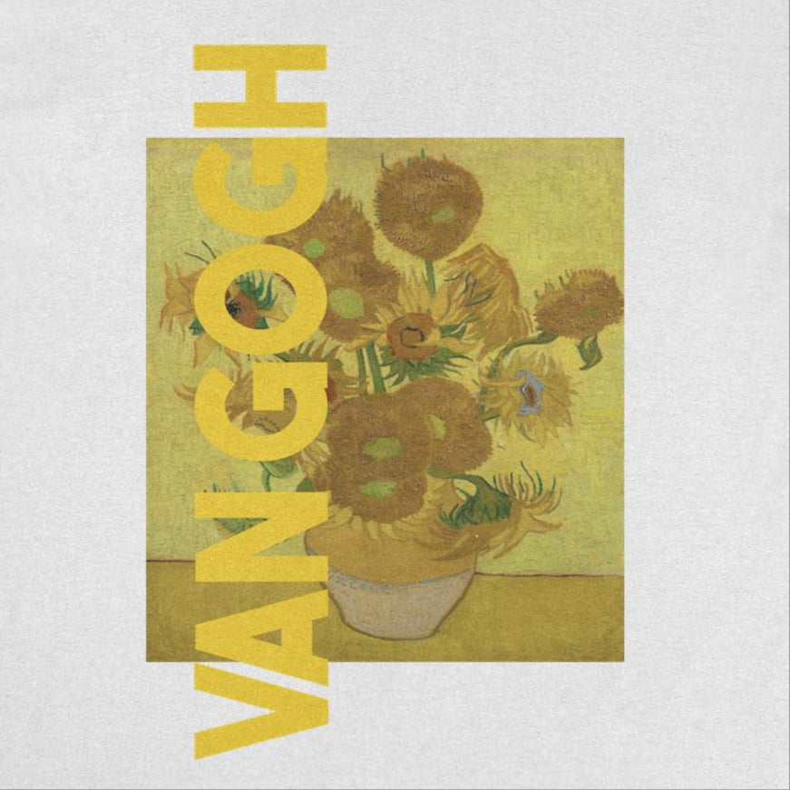 Classic Paintings Sunflowers Van Gogh White T-Shirt