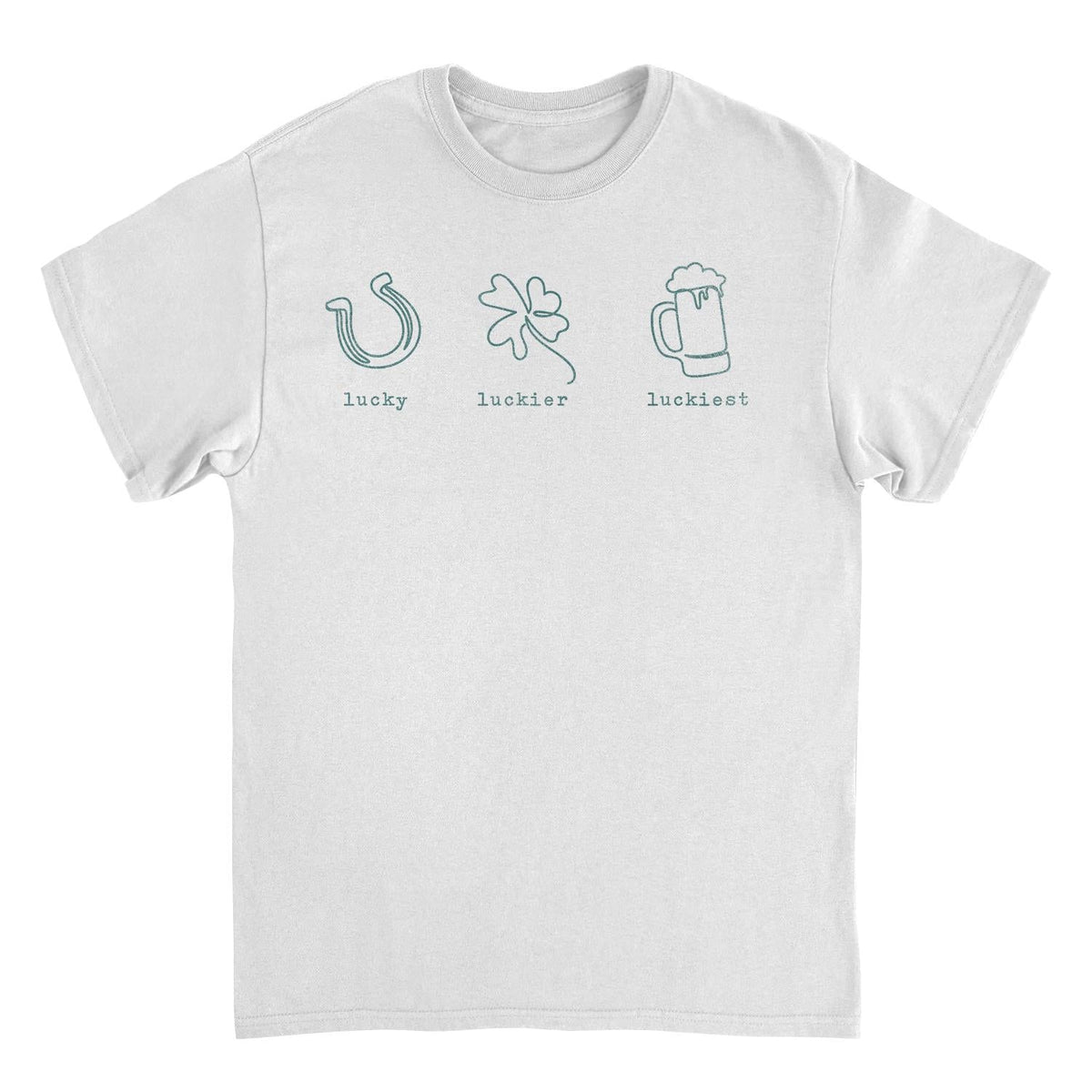 St. Patricks Day Lucky Luckier Luckiest T-Shirt