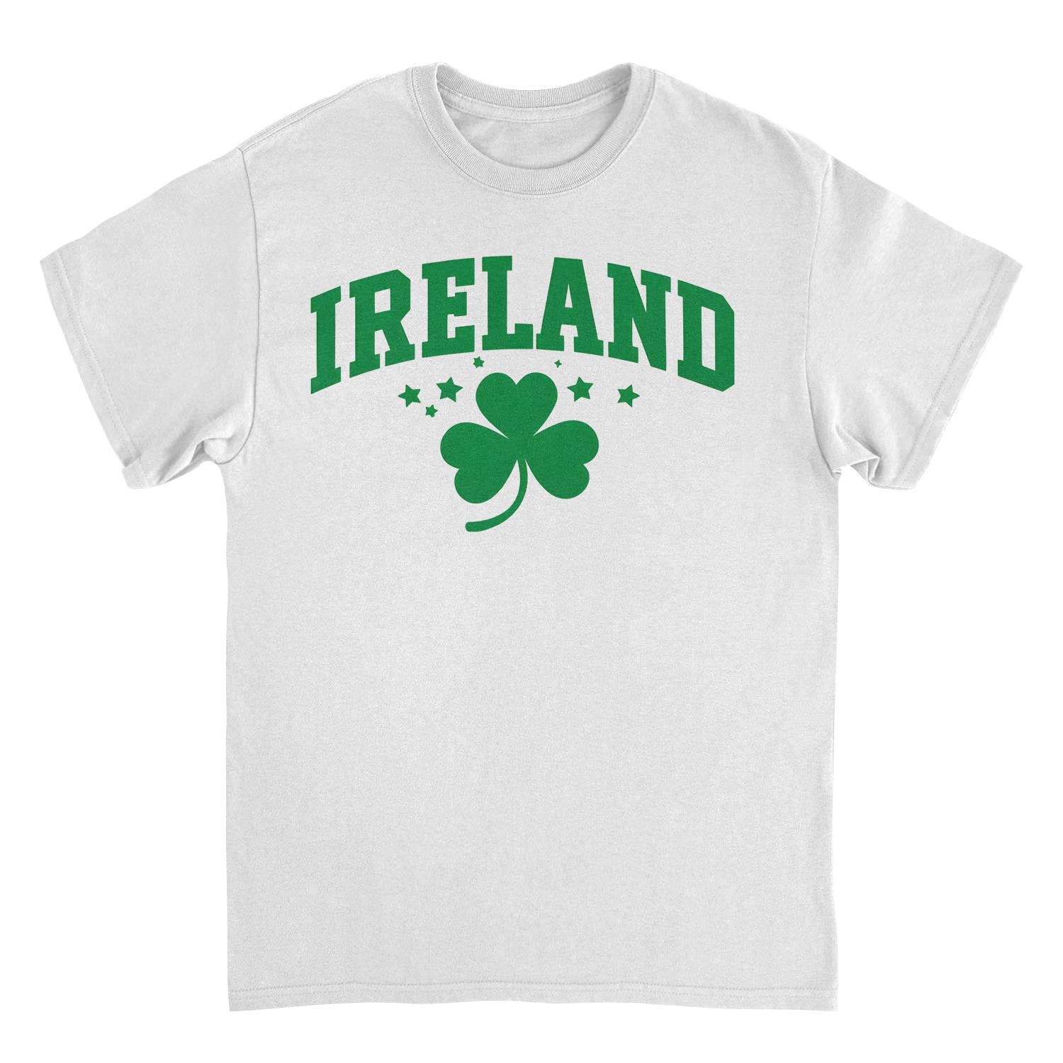 St. Patricks Day Ireland Clover Text T-Shirt
