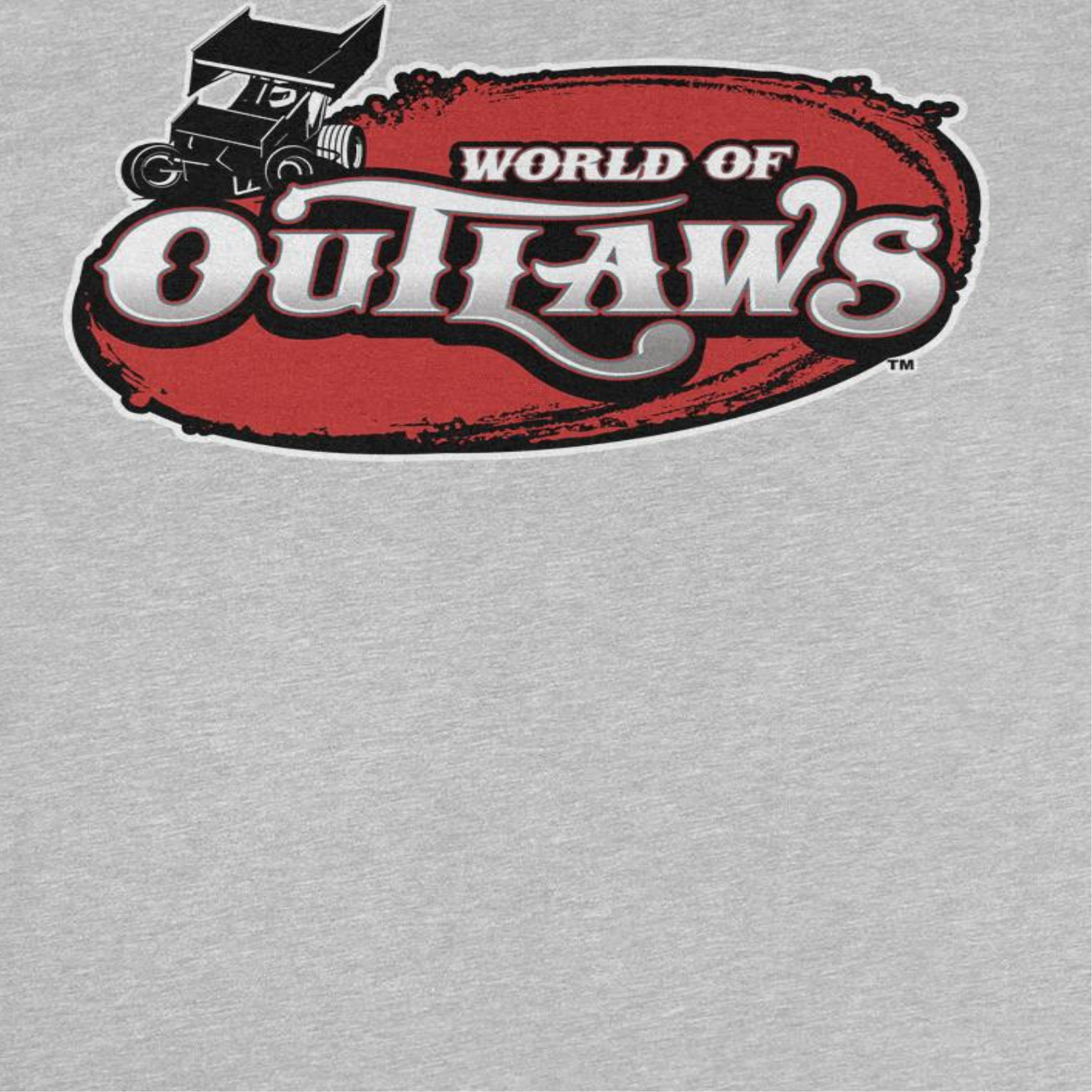World of Outlaws Logo Sport Grey T-Shirt
