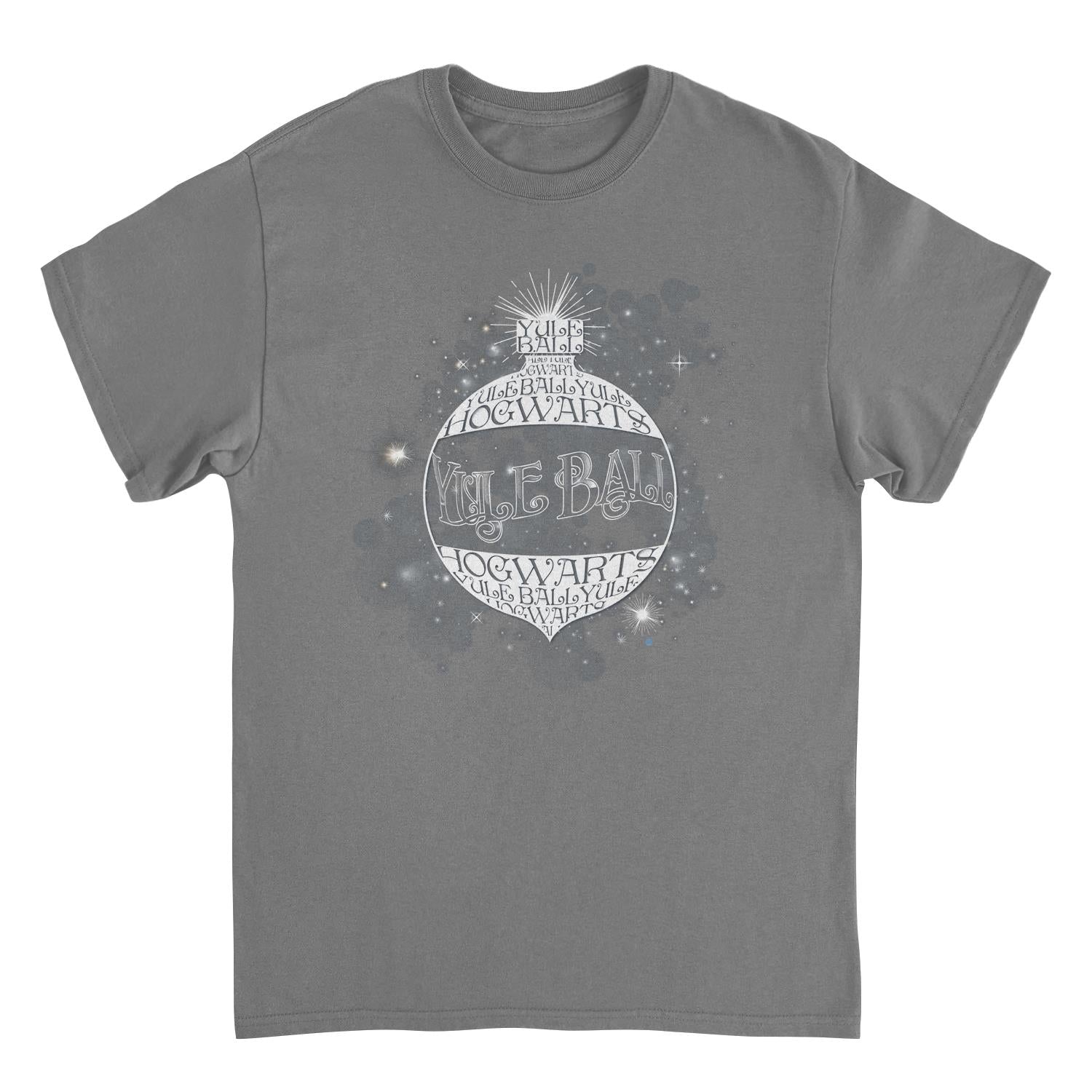 Harry Potter Christmas Sphere Hogwarts Charcoal T-Shirt