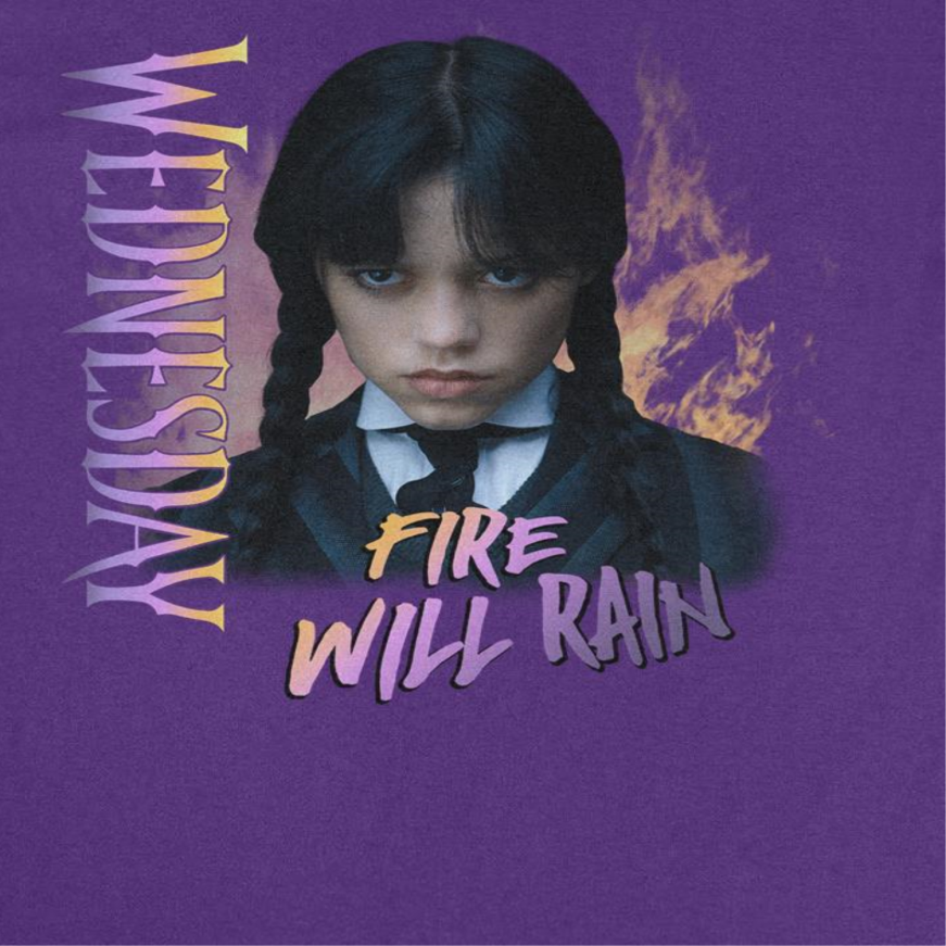 Wednesday Fire V2 Purple T-Shirt