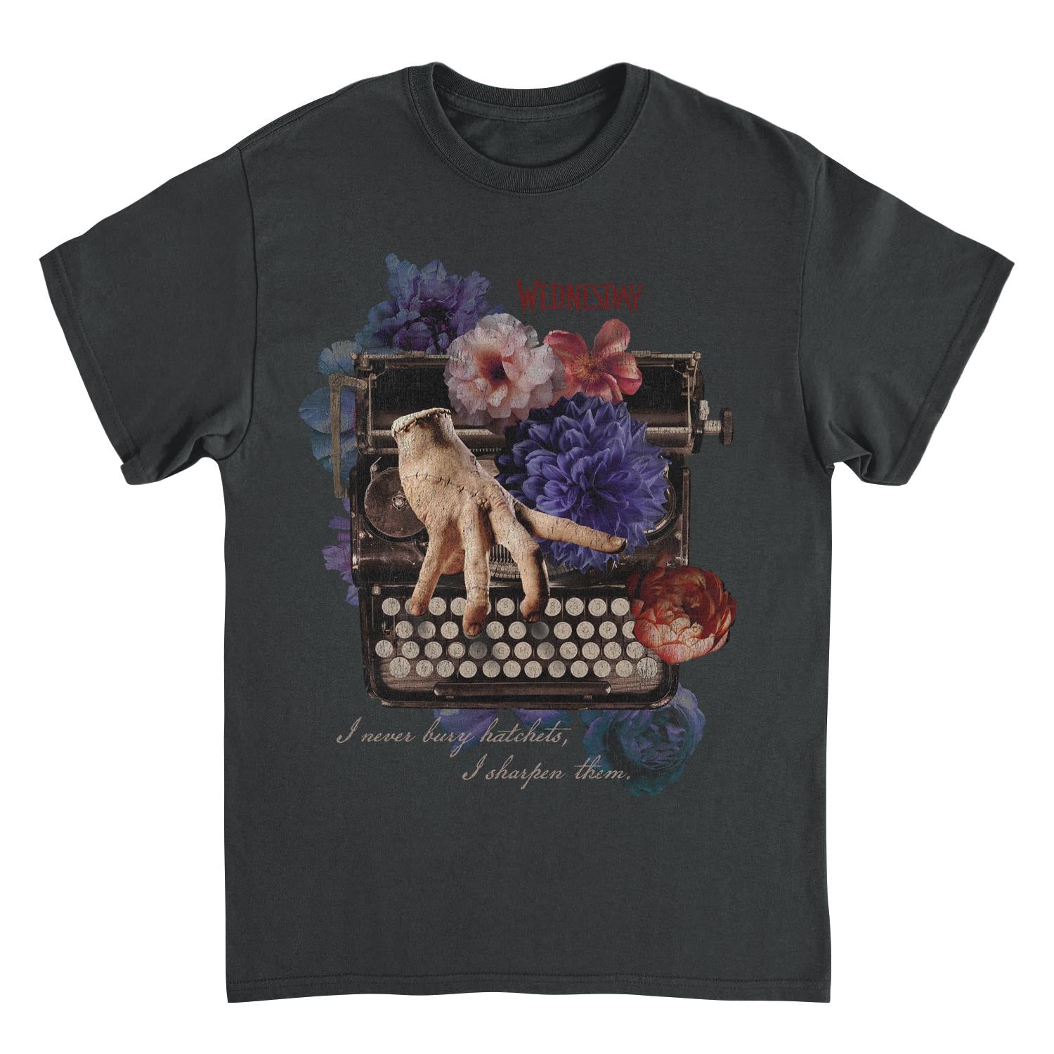 Wednesday Ghost Writer Black T-Shirt