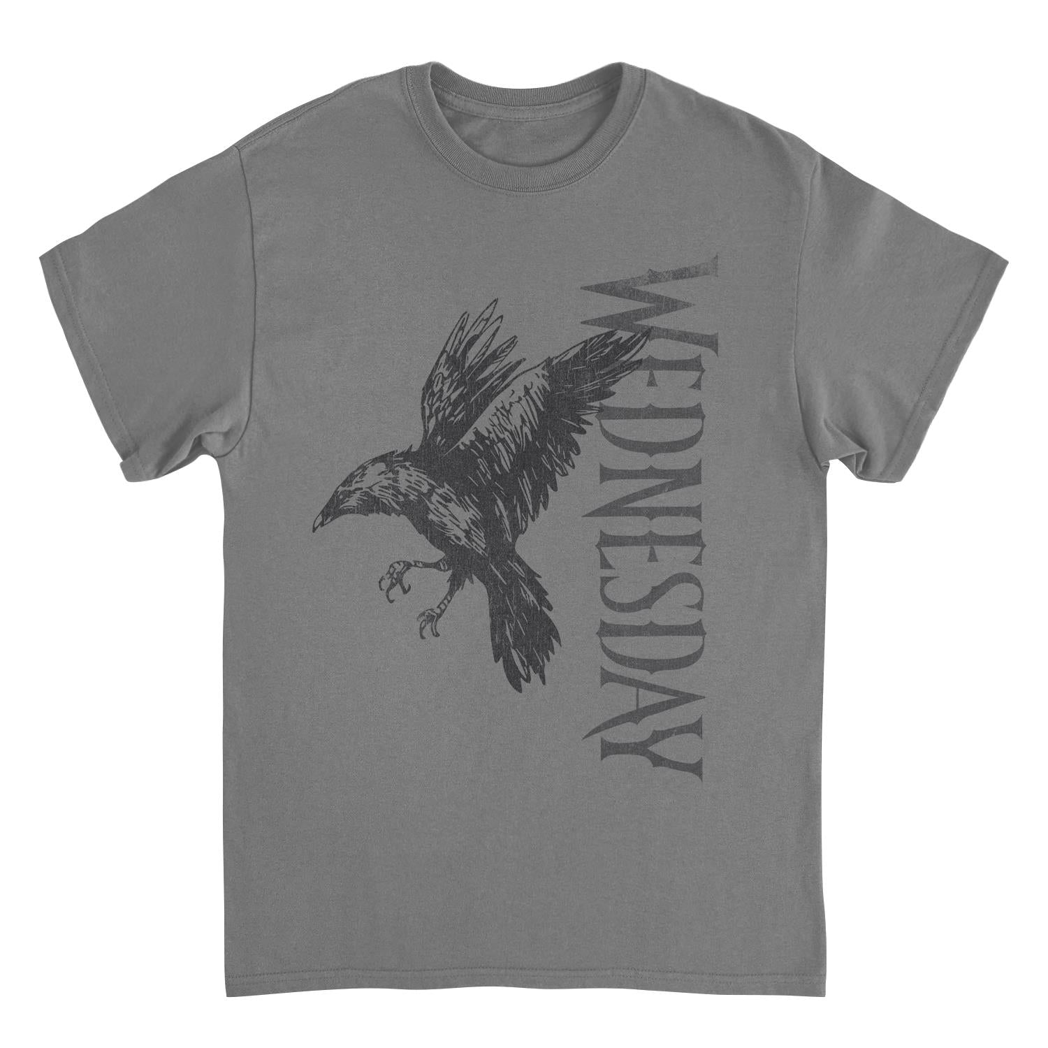 Wednesday Raven 2 Charcoal T-Shirt