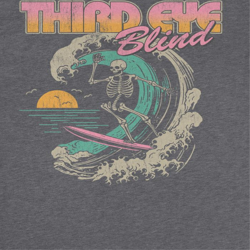 Third Eye Blind Surf Skeleton T-Shirt