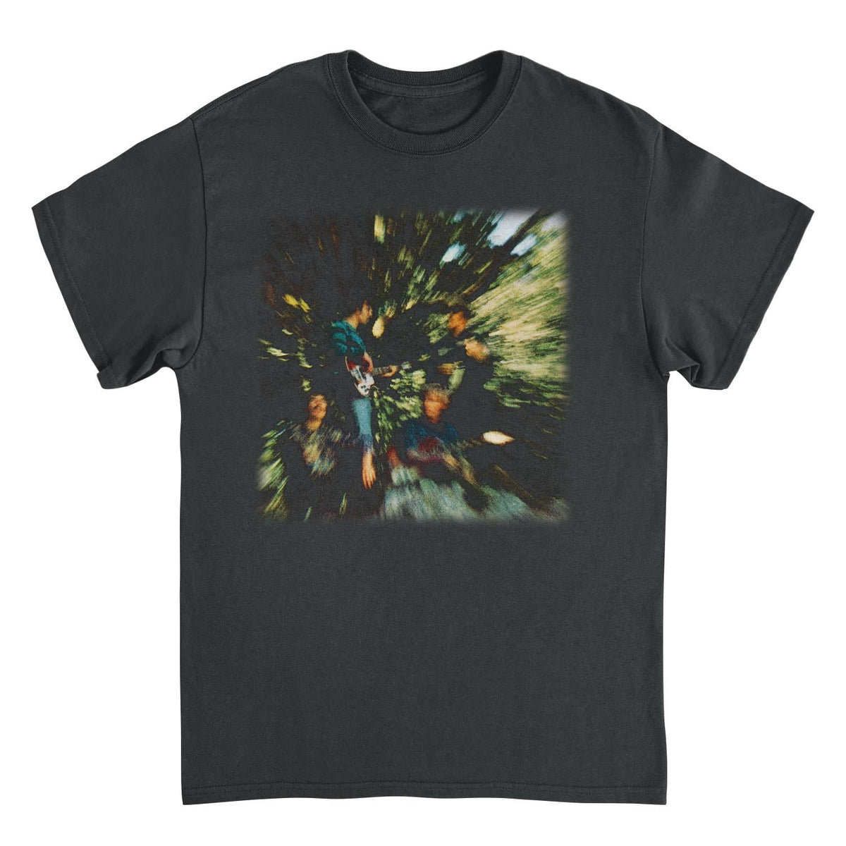 Creedence Clearwater Revival Zoom Blur Band Black T-Shirt