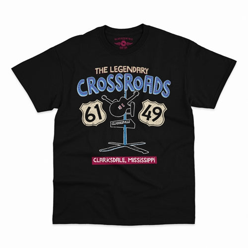 THE LEGENDARY CROSSROADS Superb T-Shirt, Clarksdale Mississippi