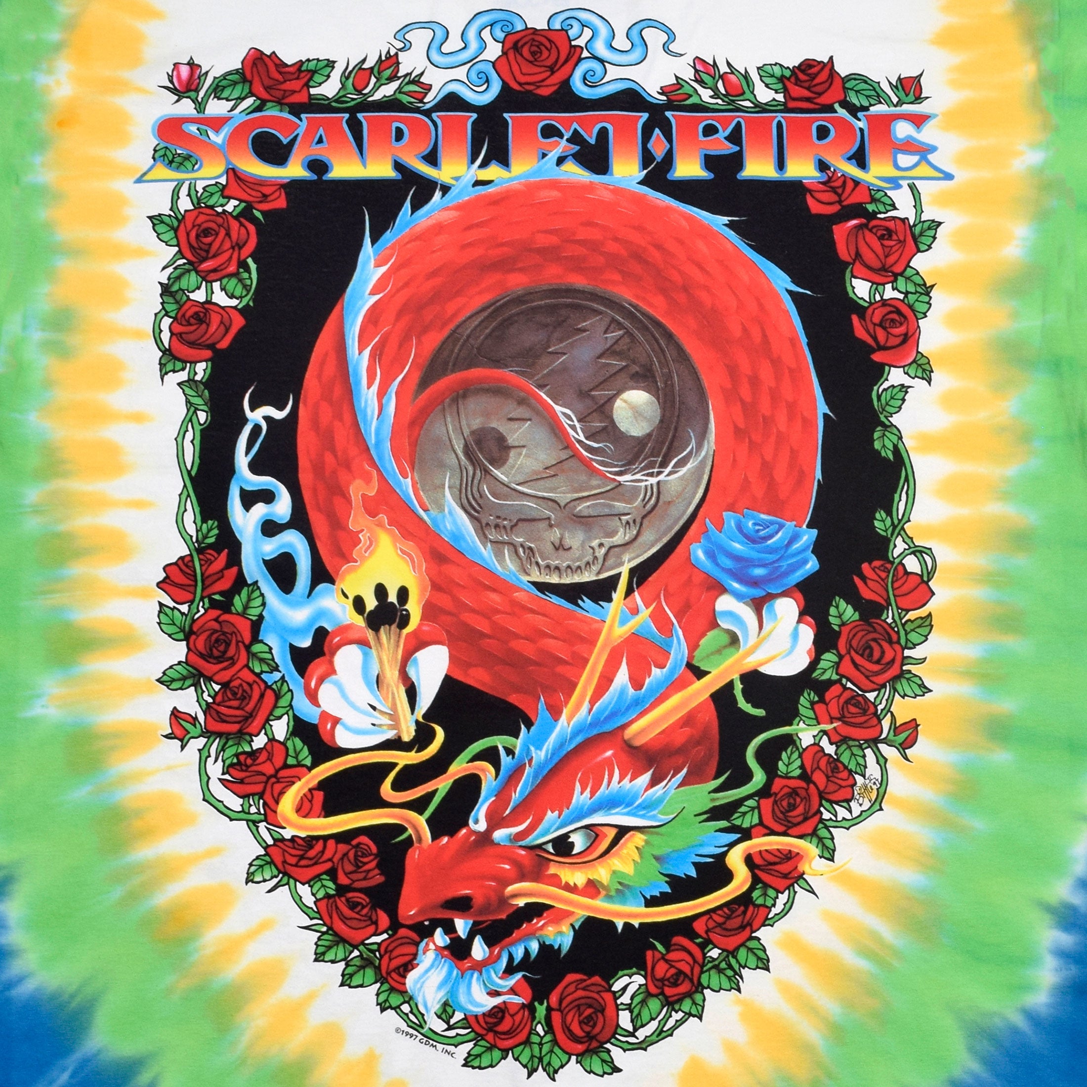 GRATEFUL DEAD T-Shirt, Scarlet Fire