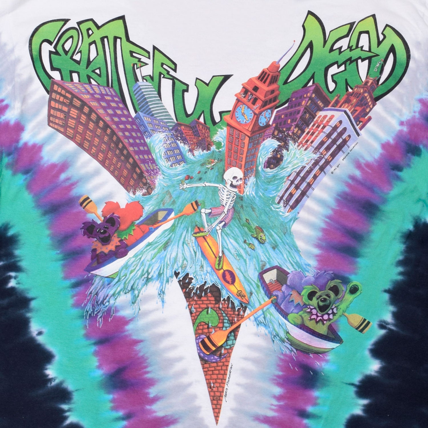 GRATEFUL DEAD Long Sleeve T-Shirt, Wake of The Flood