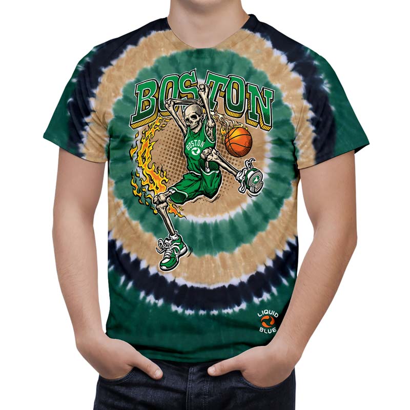 DUNKER BASKETBALL SKELETON T-Shirt, Boston