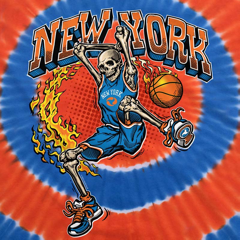 DUNKER BASKETBALL SKELETON T-Shirt, New York