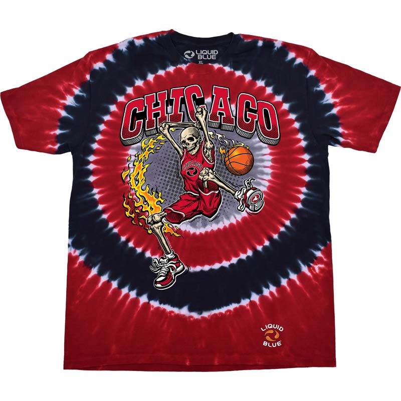 DUNKER BASKETBALL SKELETON T-Shirt, Chicago