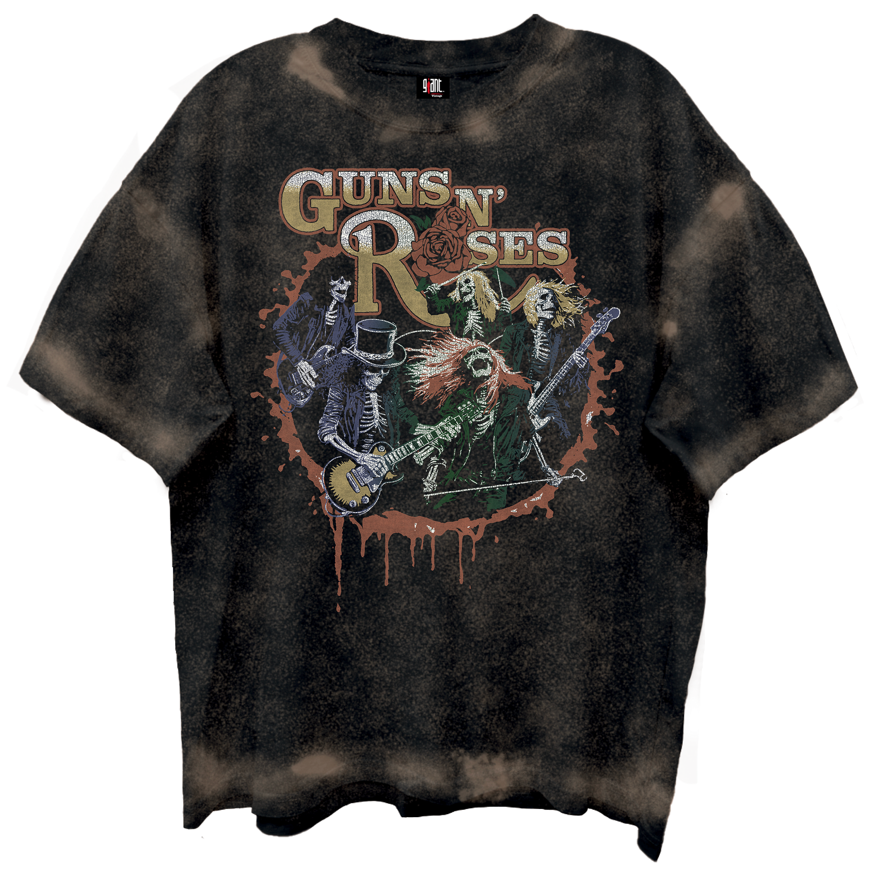 GUNS N ROSES Oversized T-Shirt, SKELTONS LIVE
