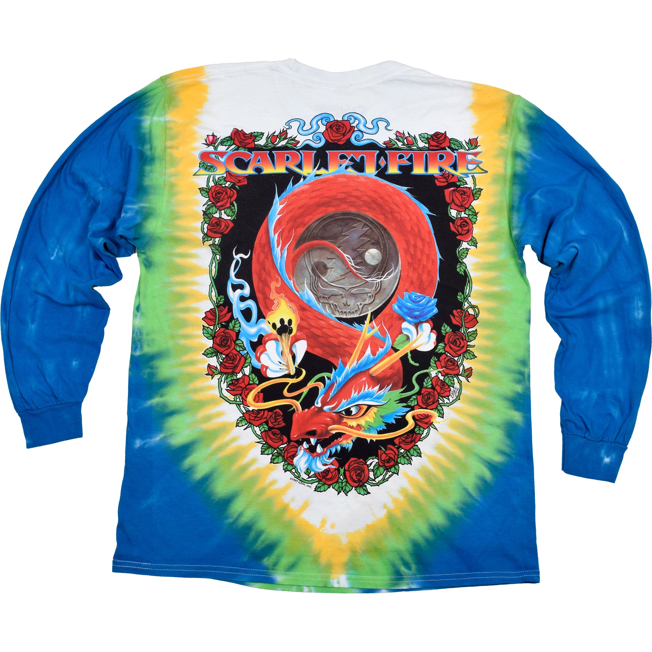 GRATEFUL DEAD Long Sleeve T-Shirt, Scarlet Fire