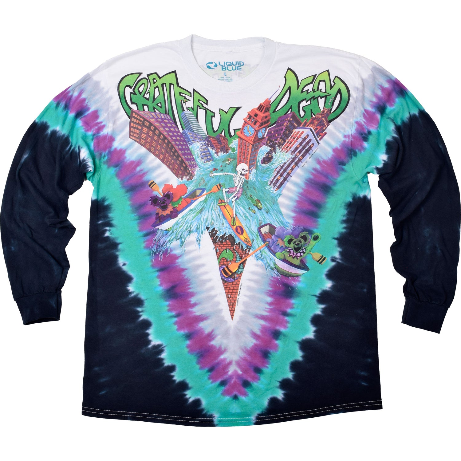 GRATEFUL DEAD Long Sleeve T-Shirt, Wake of The Flood