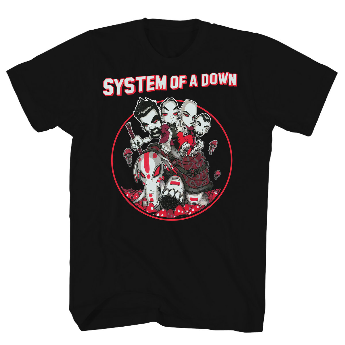 SYSTEM OF A DOWN T-shirt, MUSHROOM PEOPLE