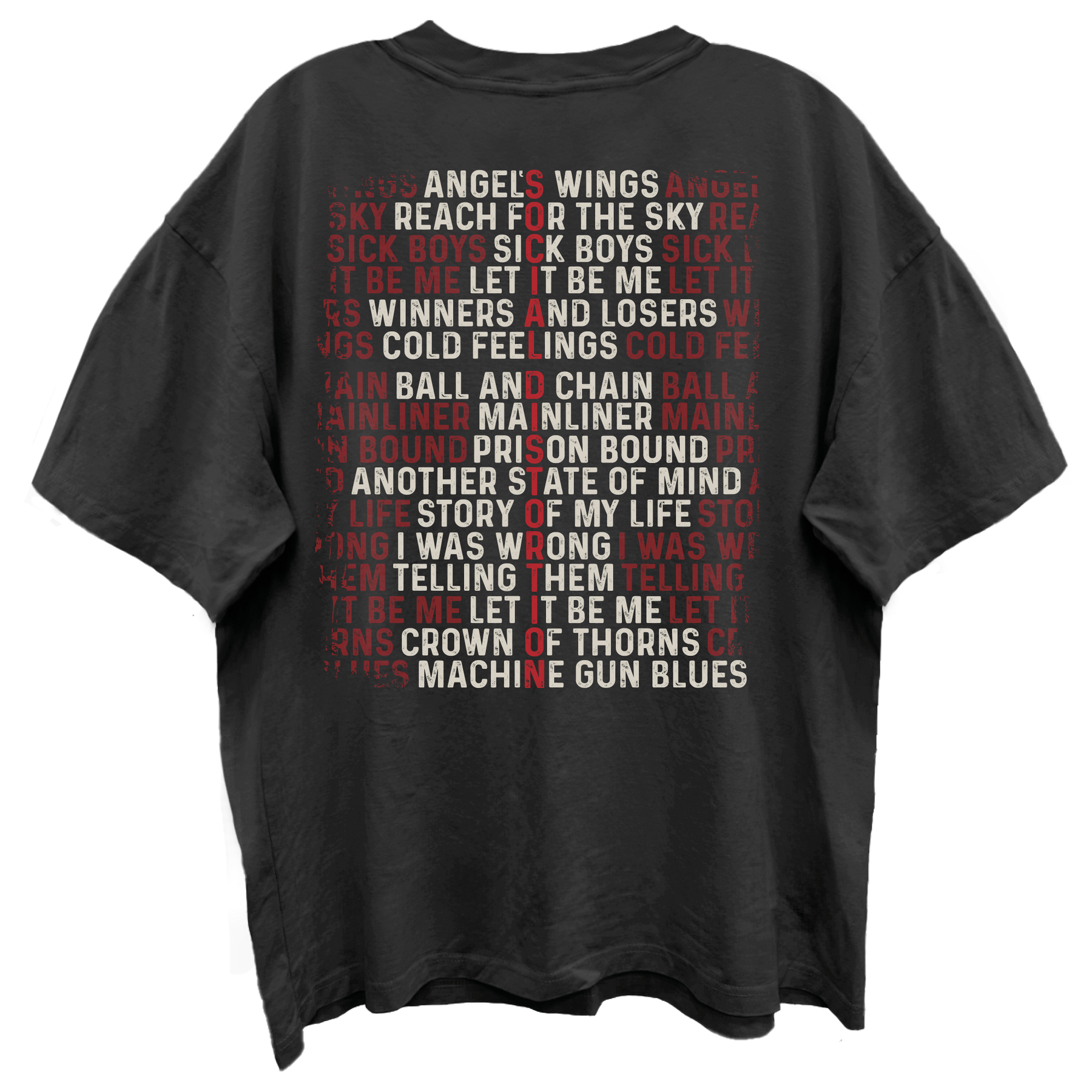 SOCIAL DISTORTION Oversized T-Shirt, SKELLY SONG