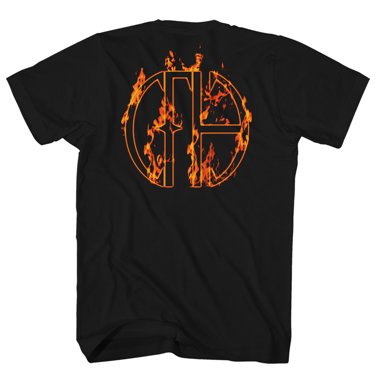 PANTERA Attractive T-Shirt, FLAMES BAND PHOTO