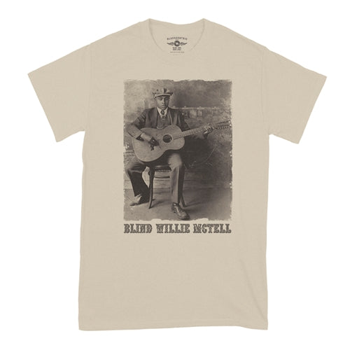 BLIND WILLIE MCTELL Superb T-Shirt, with Guitar