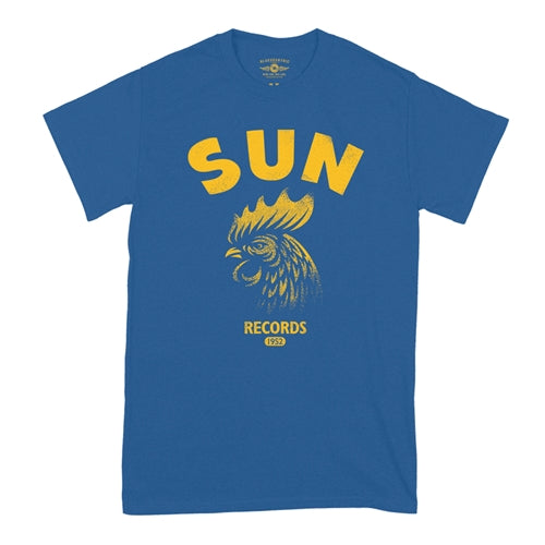 SUN RECORDS Superb T-Shirt, Gritty Rooster Royal