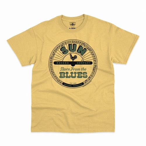 SUN RECORDS Superb T-Shirt, Born from The Blues Yellow