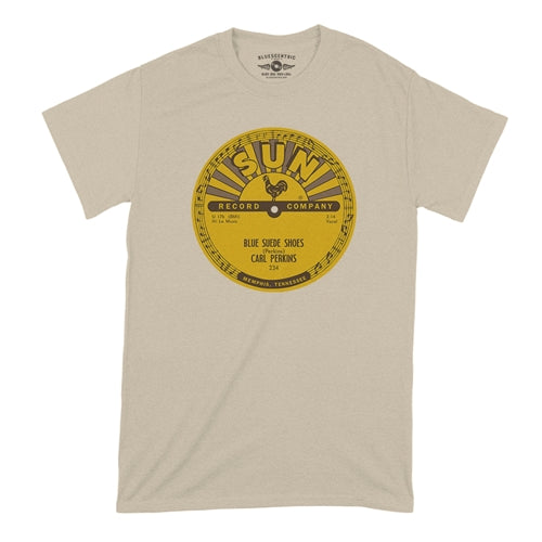 SUN RECORDS Superb T-Shirt, Carl Perkins Sand