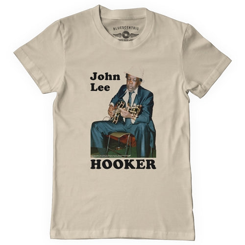 JOHN LEE HOOKER Superb T-Shirt, Iconic Photo