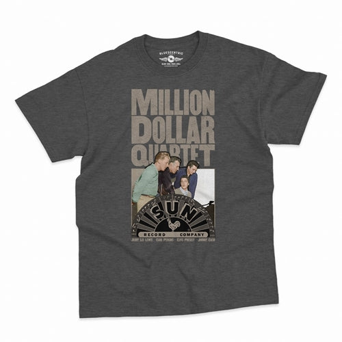 SUN RECORDS Superb T-Shirt, Million Dollar Quartet Heather
