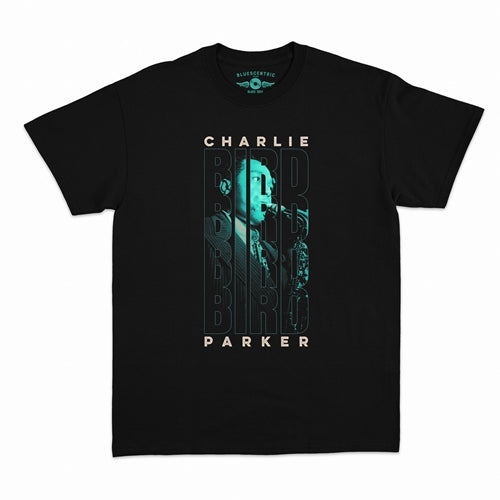 CHARLIE PARKER Superb T-Shirt, Saxophone Stack