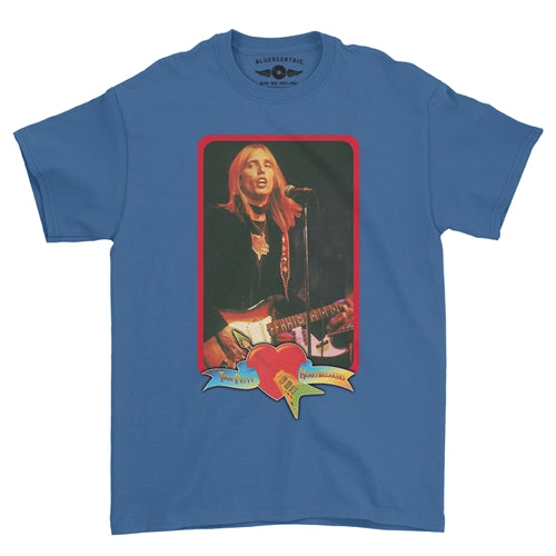 TOM PETTY & THE HEARTBREAKERS Superb T-Shirt, Red Guitar Royal