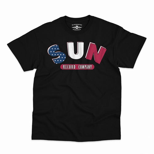 SUN RECORDS Superb T-Shirt, All American Black
