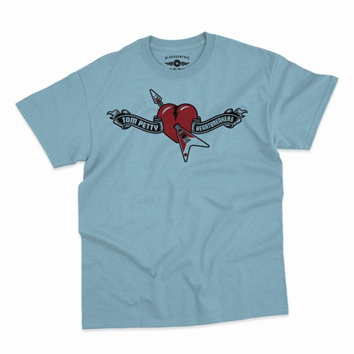 TOM PETTY & THE HEARTBREAKERS Superb T-Shirt, Hard Lines Blue