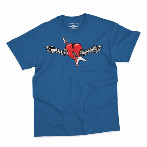 TOM PETTY & THE HEARTBREAKERS Superb T-Shirt, Hard Lines Royal