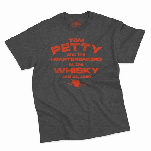 TOM PETTY & THE HEARTBREAKERS Superb T-Shirt, At The Whisky 1980 Heather