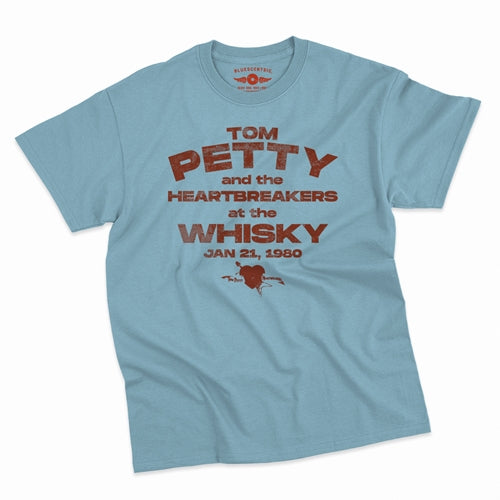 TOM PETTY & THE HEARTBREAKERS Superb T-Shirt, At The Whisky 1980 Light