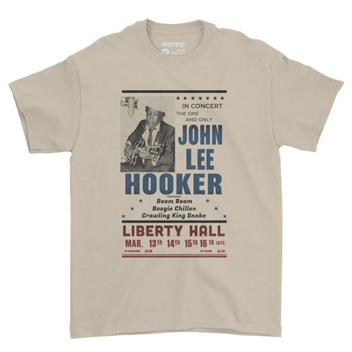 JOHN LEE HOOKER Superb T-Shirt, Liberty Hall 1975