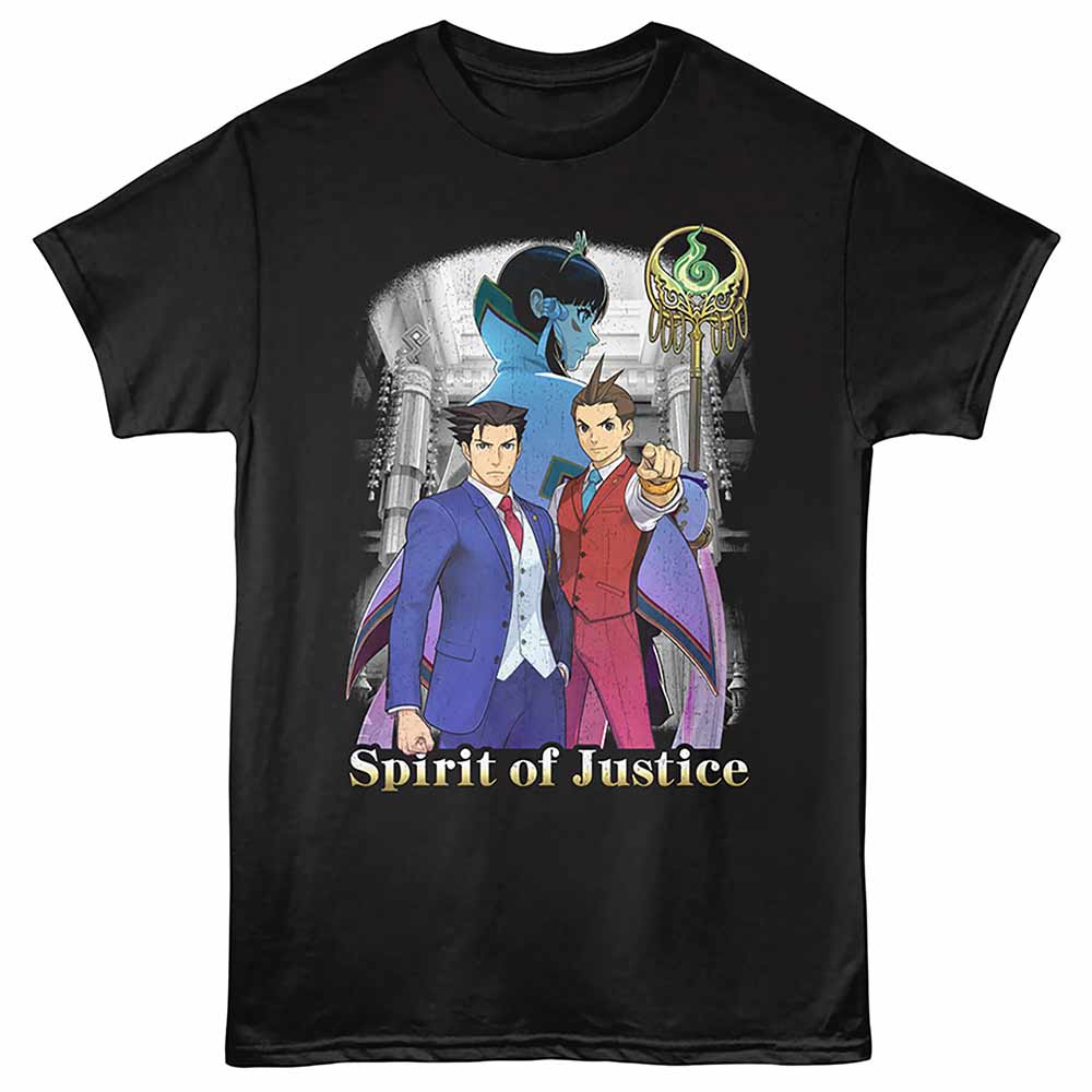 ACE ATTORNEY Eye-Catching T-Shirt, SPIRIT OF JUSTICE