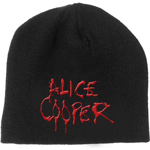 ALICE COOPER Attractive Beanie Hat, Dripping Logo