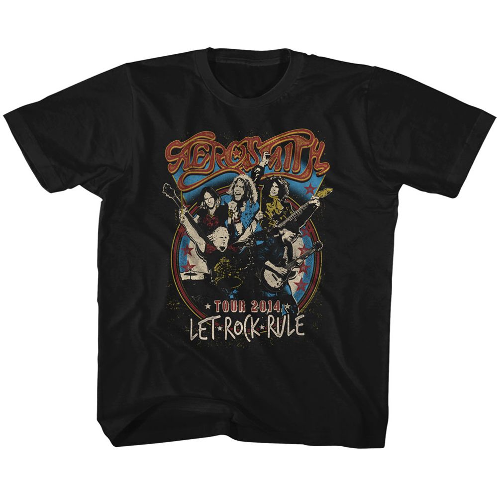 AEROSMITH Eye-Catching T-Shirt, LET ROCK RULE