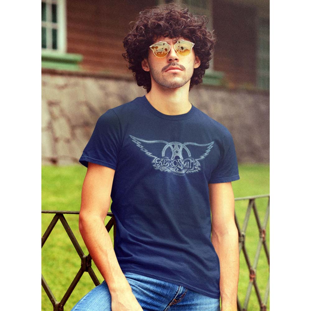 AEROSMITH Eye-Catching T-Shirt, Wings Logo