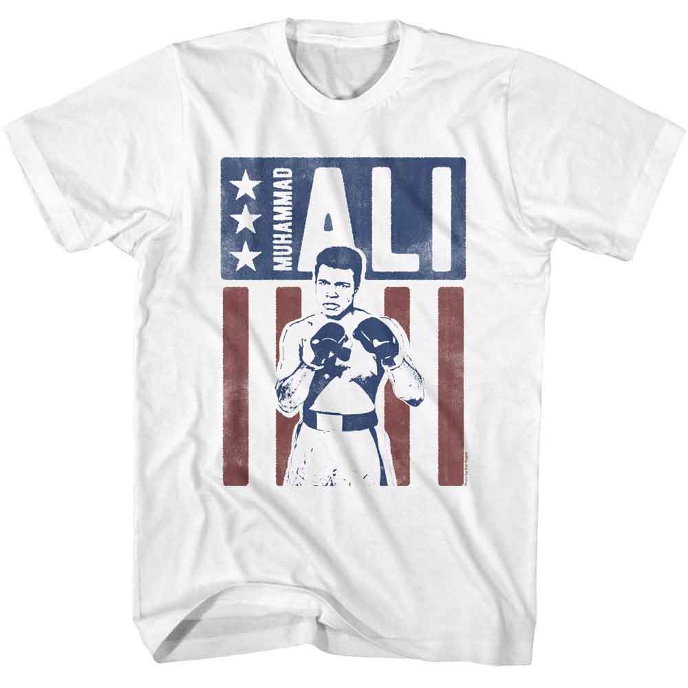 MUHAMMAD ALI Eye-Catching T-Shirt, US Flag
