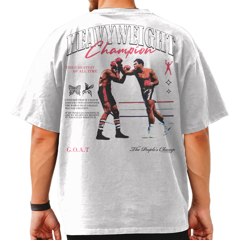 MUHAMMAD ALI Oversized T-Shirt, HEAVYWEIGHT CHAMPION